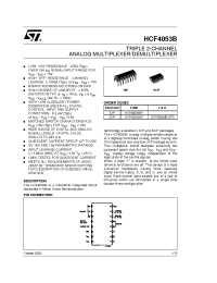 Datasheet HCF4053 производства STMicroelectronics